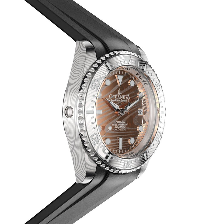 Oceaneva Deep Marine Explorer II Damascus Rose Gold Limited Edition