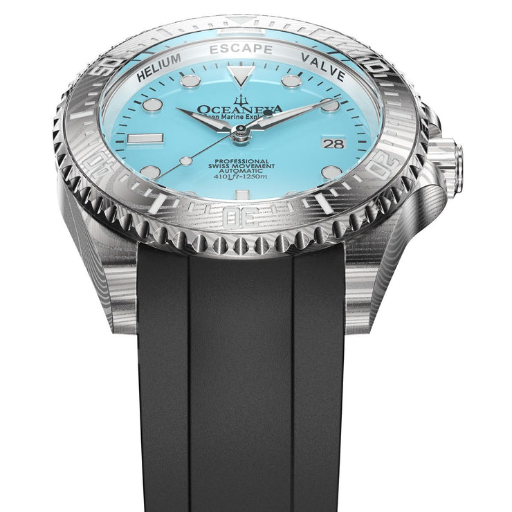 Oceaneva Deep Marine Explorer II Damascus Sky Blue Limited Edition