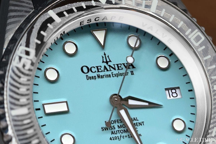 Oceaneva Deep Marine Explorer II Damascus Sky Blue Limited Edition