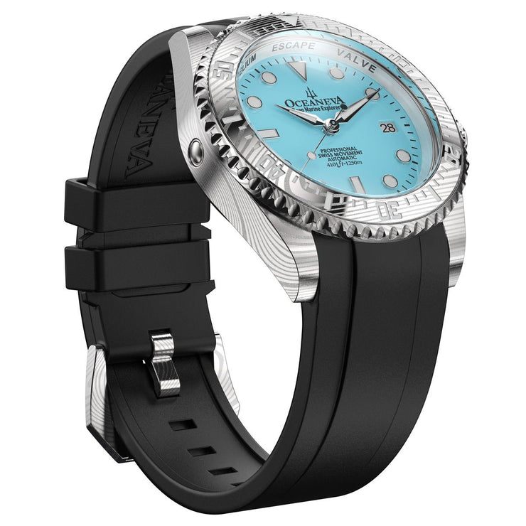 Oceaneva Deep Marine Explorer II Damascus Sky Blue Limited Edition