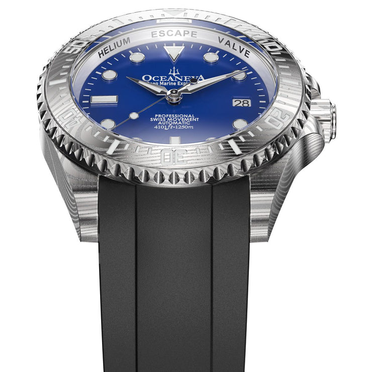 Oceaneva Deep Marine Explorer II Damascus Blue Limited Edition