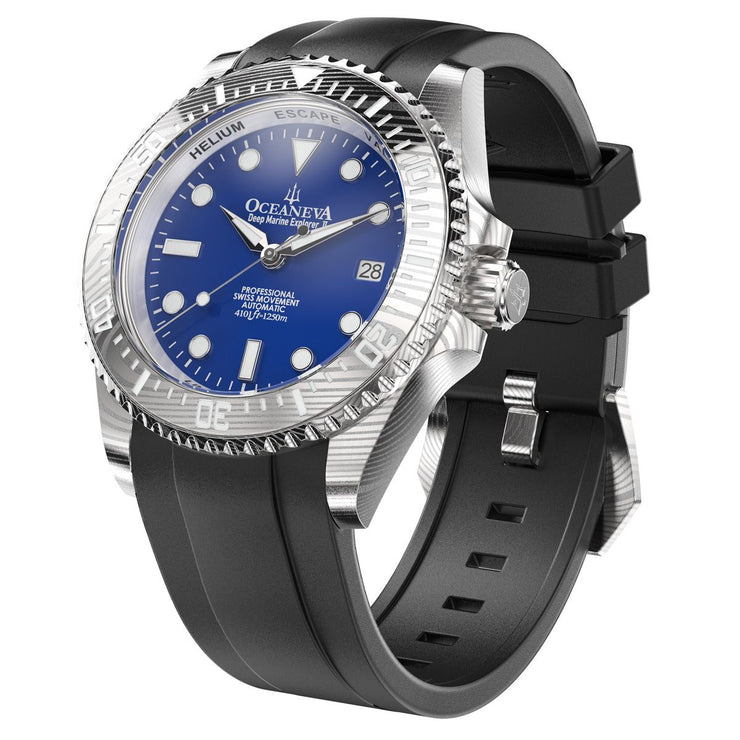 Oceaneva Deep Marine Explorer II Damascus Blue Limited Edition