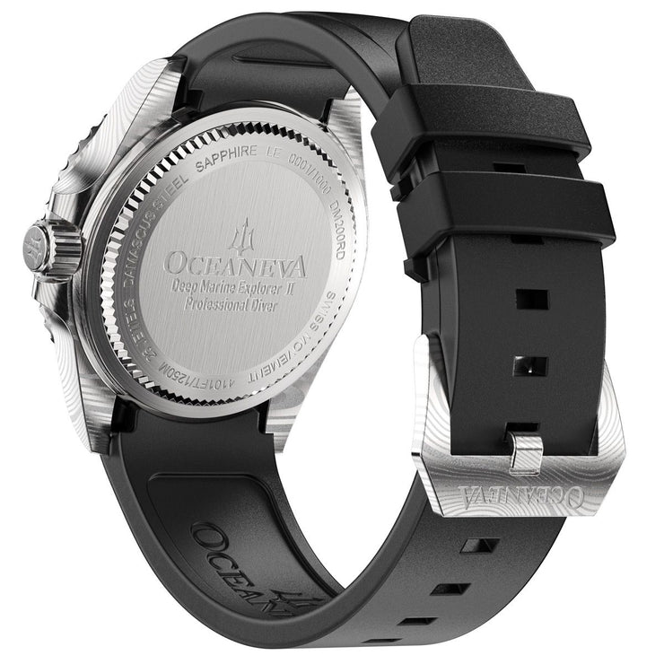 Oceaneva Deep Marine Explorer II Damascus Red Enamel Limited Edition