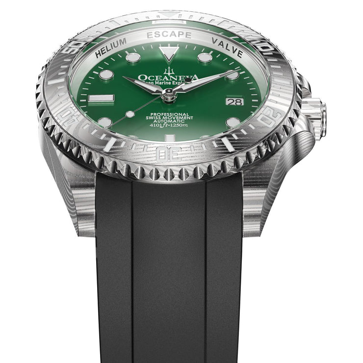 Oceaneva Deep Marine Explorer II Damascus Green Enamel Limited Edition