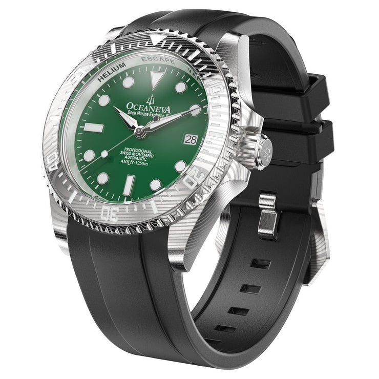 Oceaneva Deep Marine Explorer II Damascus Green Enamel Limited Edition