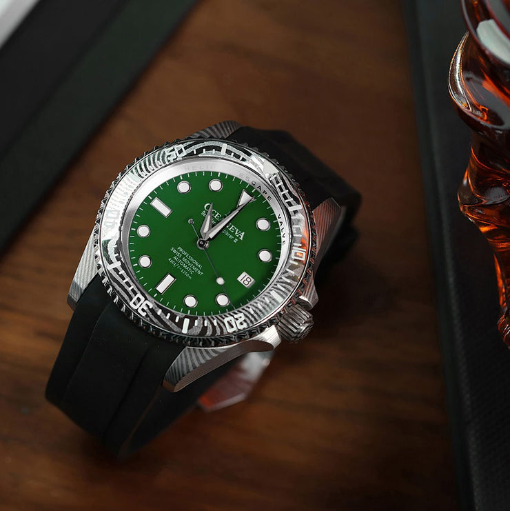 Oceaneva Deep Marine Explorer II Damascus Green Enamel Limited Edition
