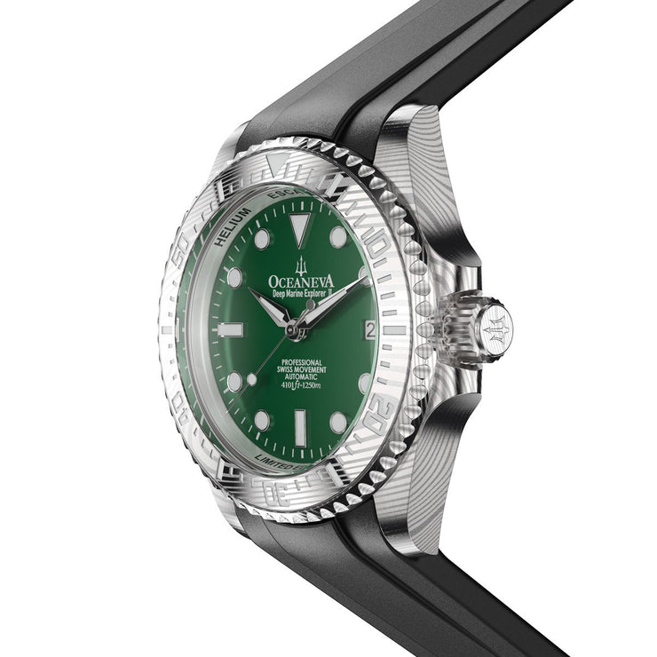 Oceaneva Deep Marine Explorer II Damascus Green Enamel Limited Edition