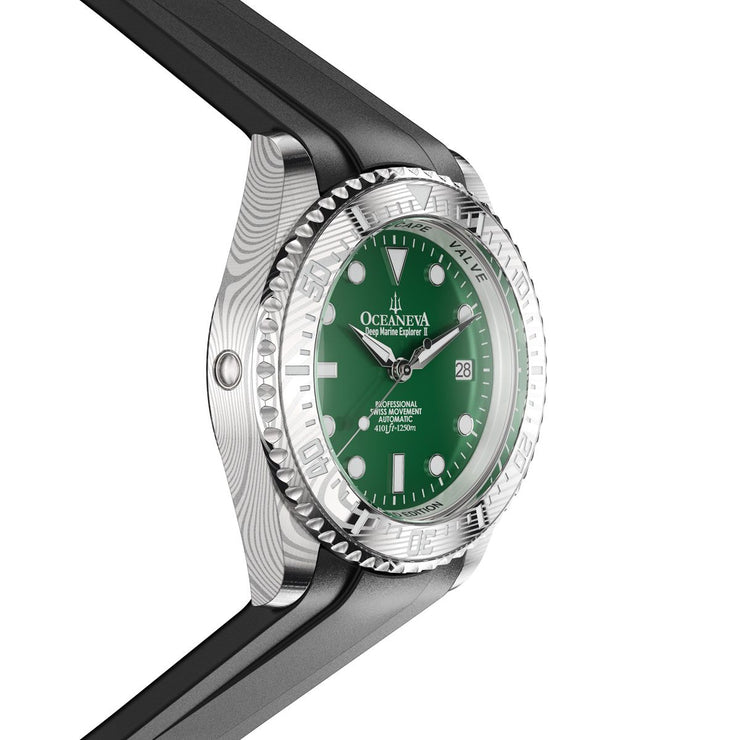 Oceaneva Deep Marine Explorer II Damascus Green Enamel Limited Edition