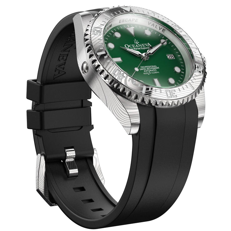 Oceaneva Deep Marine Explorer II Damascus Green Enamel Limited Edition