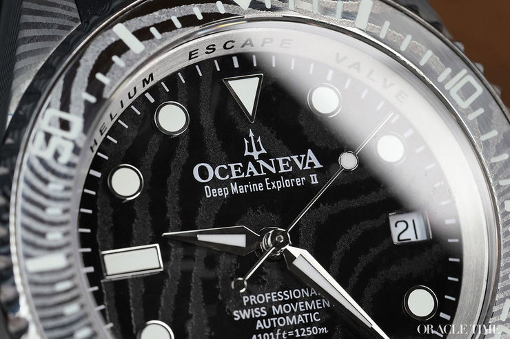 Oceaneva Deep Marine Explorer II Damascus Black Limited Edition