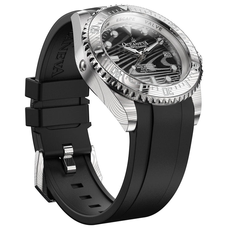 Oceaneva Deep Marine Explorer II Damascus Black Limited Edition