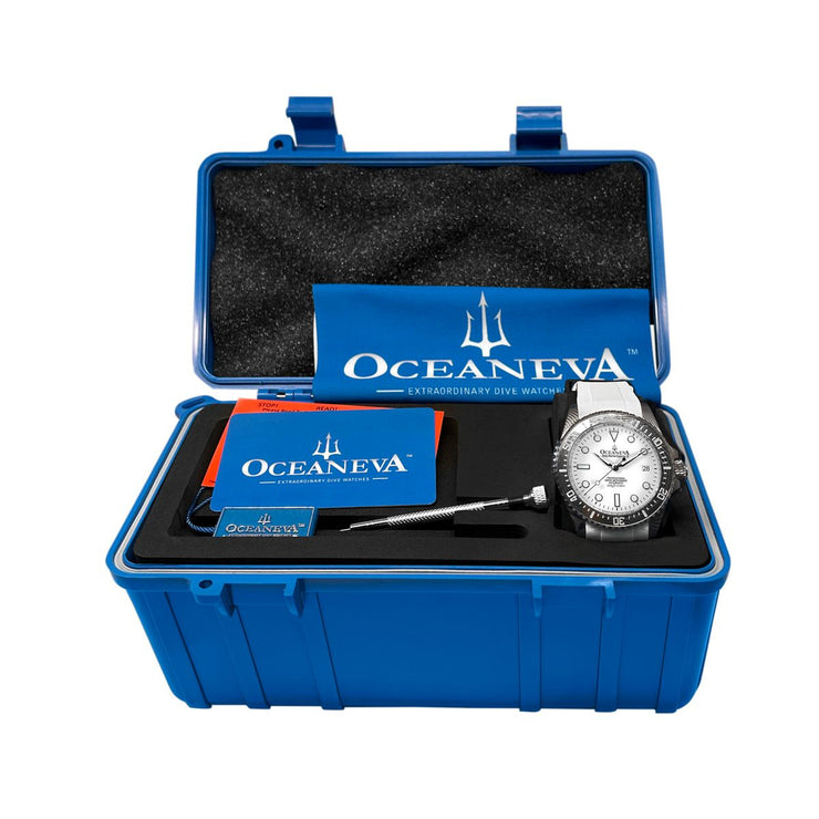 Oceaneva Deep Marine Explorer II Damascus All White Limited Edition