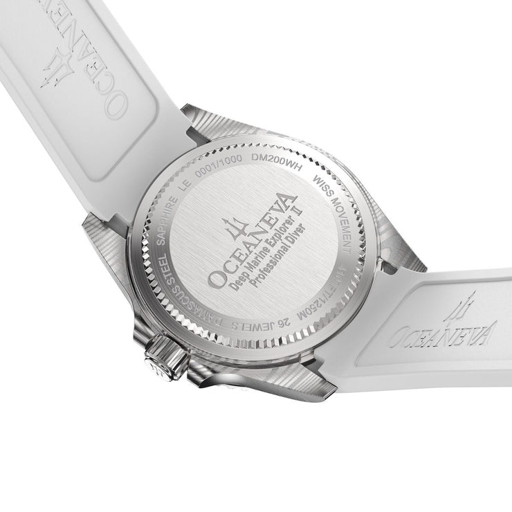 Oceaneva Deep Marine Explorer II Damascus All White Limited Edition