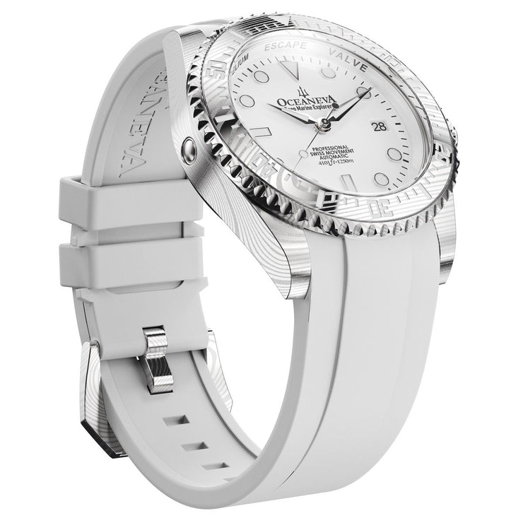 Oceaneva Deep Marine Explorer II Damascus All White Limited Edition