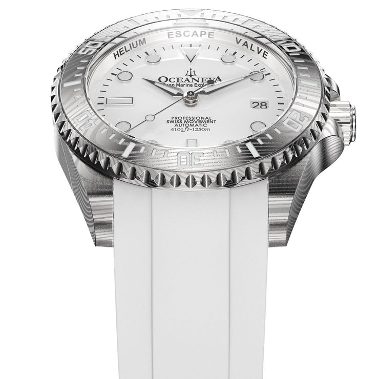 Oceaneva Deep Marine Explorer II Damascus All White Limited Edition