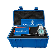 Oceaneva Deep Marine Explorer II Damascus Sky Blue White Limited Edition