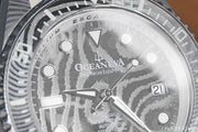 Oceaneva Deep Marine Explorer II Damascus Silver White Limited Edition