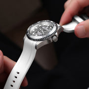 Oceaneva Deep Marine Explorer II Damascus Silver White Limited Edition