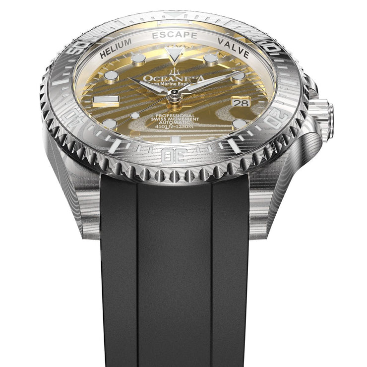 Oceaneva Deep Marine Explorer II Damascus Yellow Gold Limited Edition