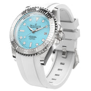 Oceaneva Deep Marine Explorer II Damascus Sky Blue White Limited Edition