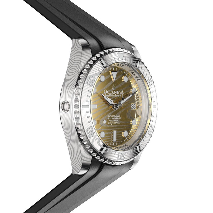 Oceaneva Deep Marine Explorer II Damascus Yellow Gold Limited Edition