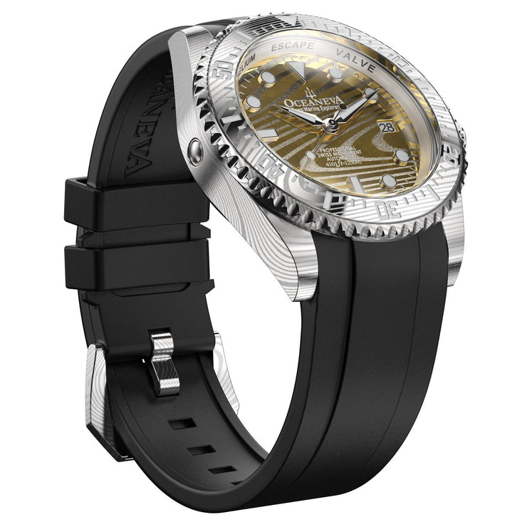 Oceaneva Deep Marine Explorer II Damascus Yellow Gold Limited Edition