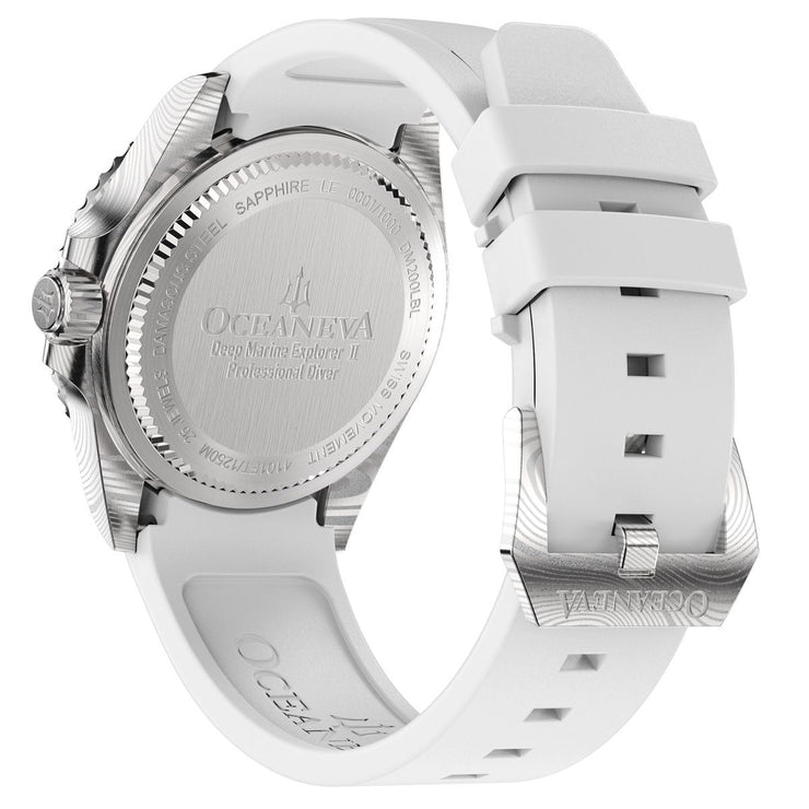 Oceaneva Deep Marine Explorer II Damascus Sky Blue White Limited Edition