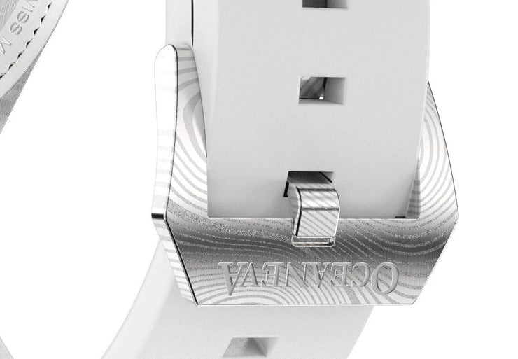 Oceaneva Deep Marine Explorer II Damascus Silver White Limited Edition