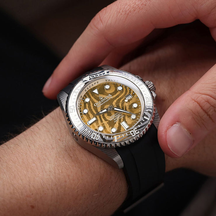 Oceaneva Deep Marine Explorer II Damascus Yellow Gold Limited Edition