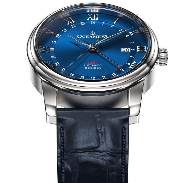 Oceaneva OceanTrek GMT 200m Blue angled shot picture