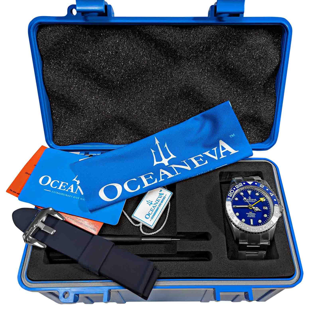 Oceaneva Titanium Deep Marine Explorer GMT 1250M All Blue