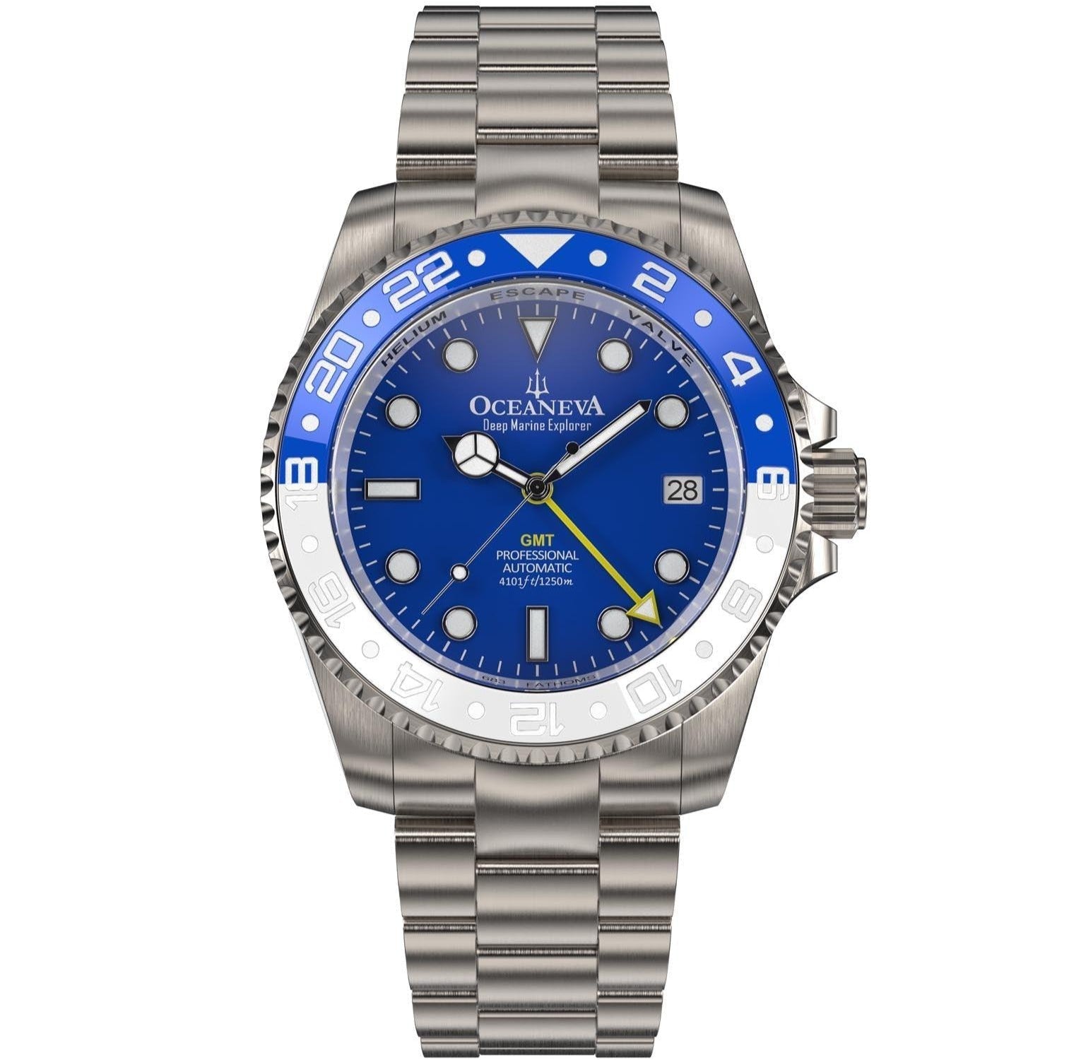 OceanEFX Pearl Drive オーバードライブ Oceaneva Titanium Deep Marine Explorer GMT 1250M All Blue