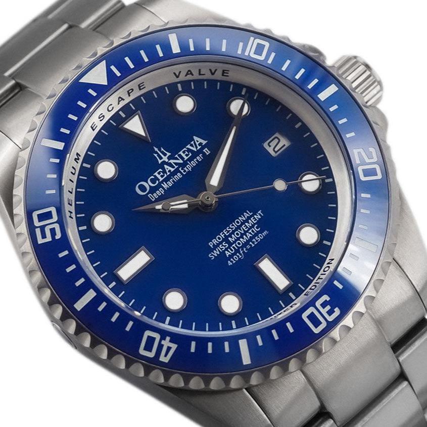 Oceaneva Titanium Deep Marine Explorer II Automatic 1250M All Blue