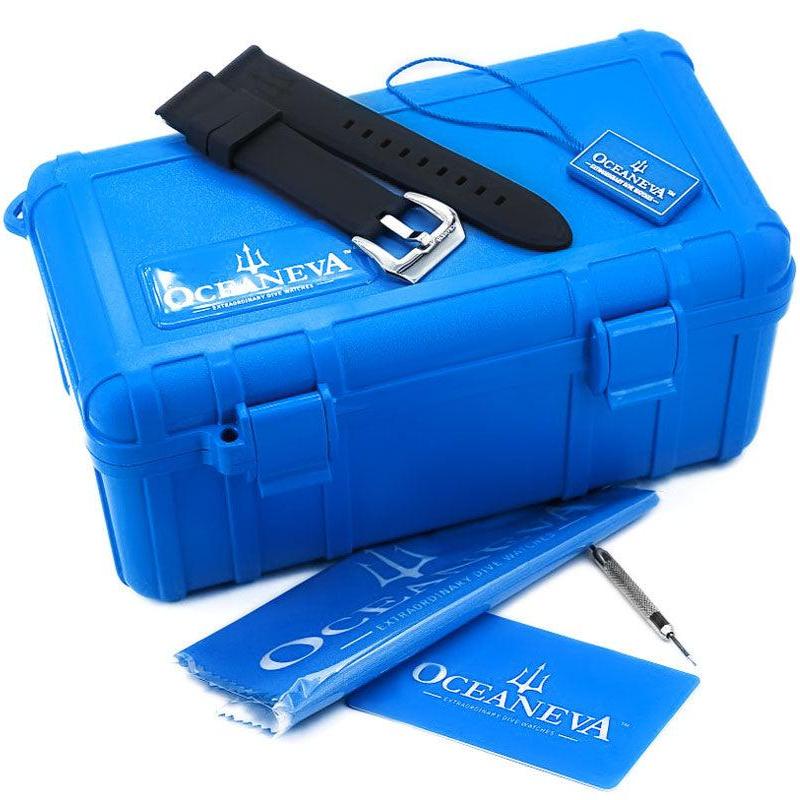 deep blue marine tackle box Oceaneva Titanium Deep Marine Explorer II Automatic 1250m All Blue Limited Edition