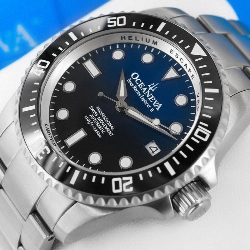 Oceaneva Titanium Deep Marine Explorer II Automatic 1250M Blue