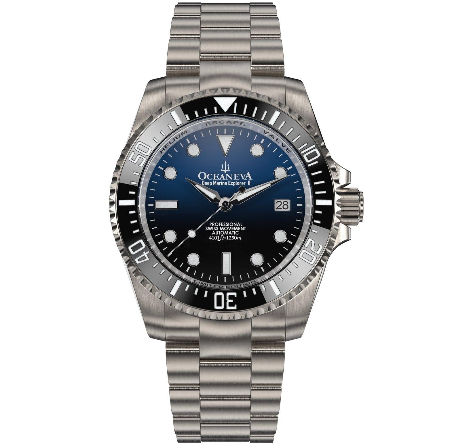 Oceaneva Titanium Deep Marine Explorer II Automatic 1250M Blue