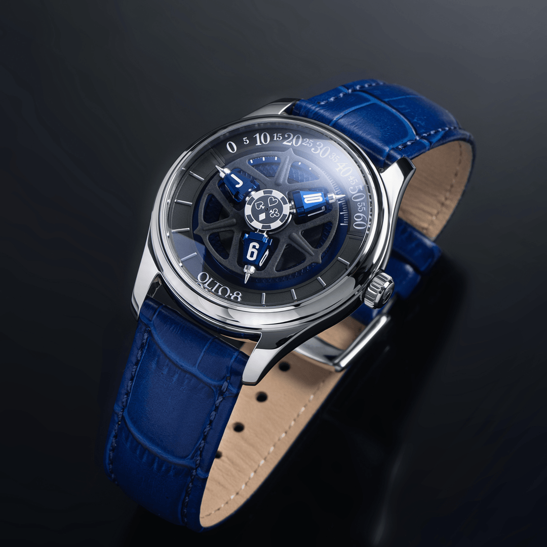 OLTO-8 King 3D Satellite Hour Wheel Automatic Ocean Blue – Watches.com