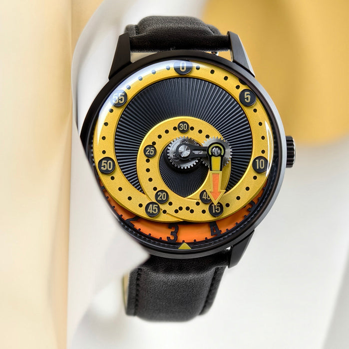 Mandetbrote Orbital Automatic Orange Crush Limited Edition angled shot picture