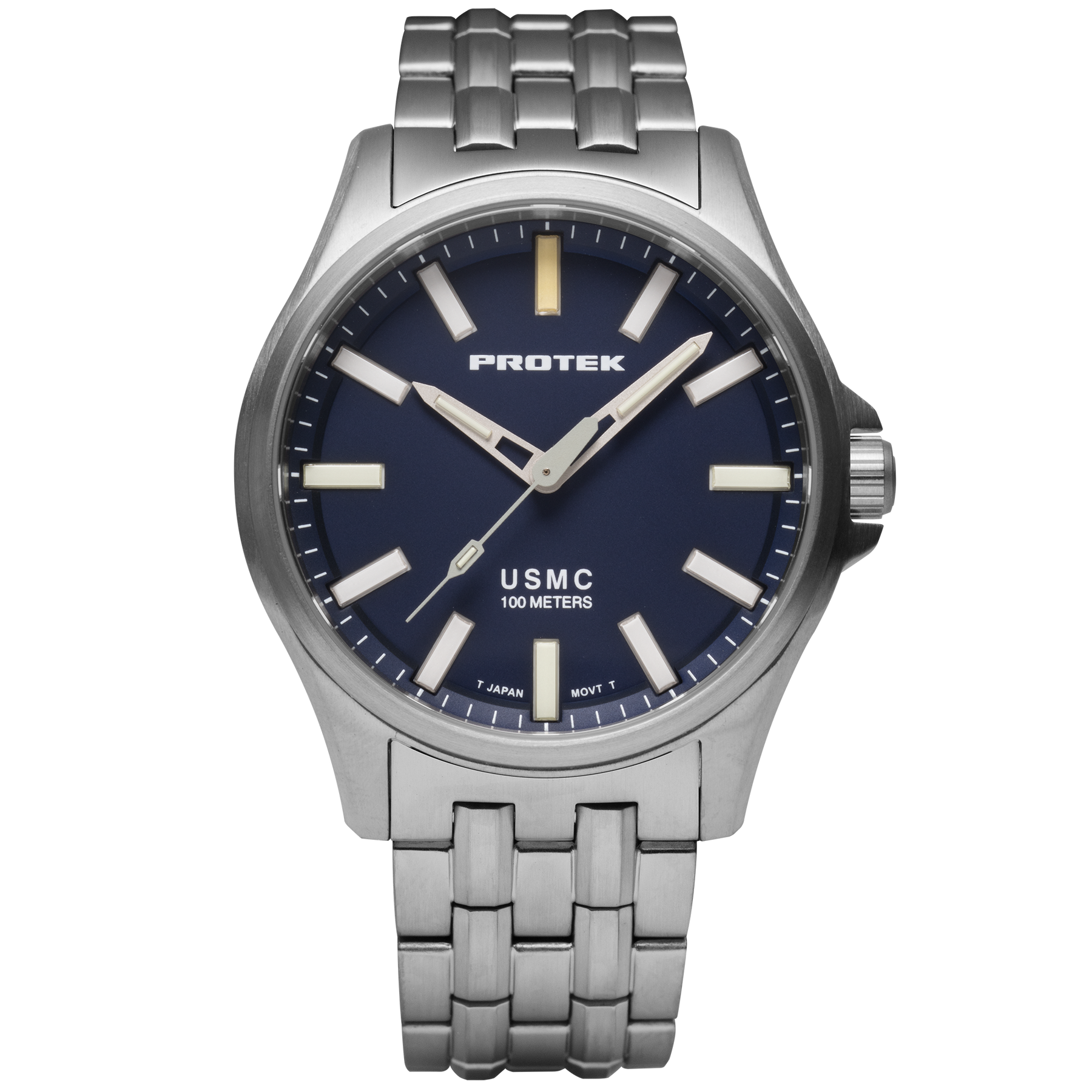 ProTek PT3103BR USMC Field Titanium Navy SS – Watches.com