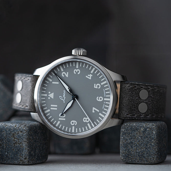 Laco Augsburg Grau 42 Automatic Gray angled shot picture