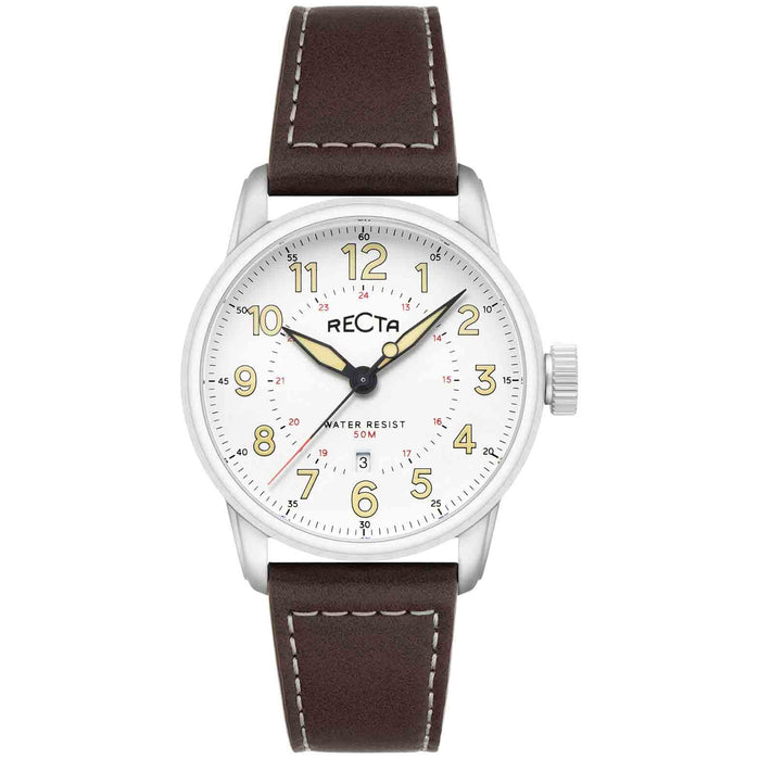 Recta Altitude 3 Hands Date Clear White angled shot picture