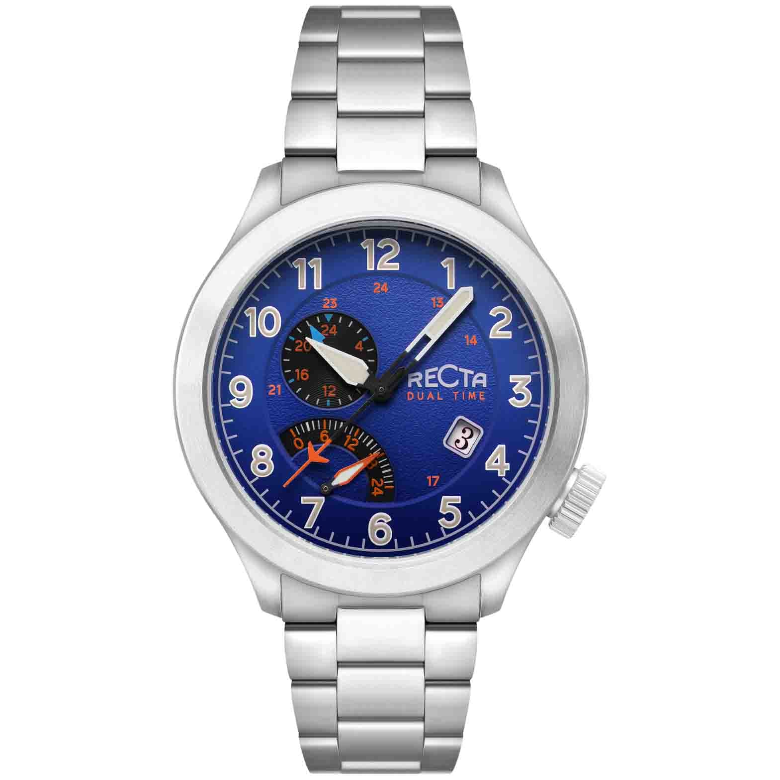 Recta Altitude Retrograde Dual Time Navy Blue – Watches.com