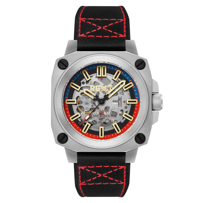 RGMT Altimeter Skeleton Automatic Navy Blue angled shot picture