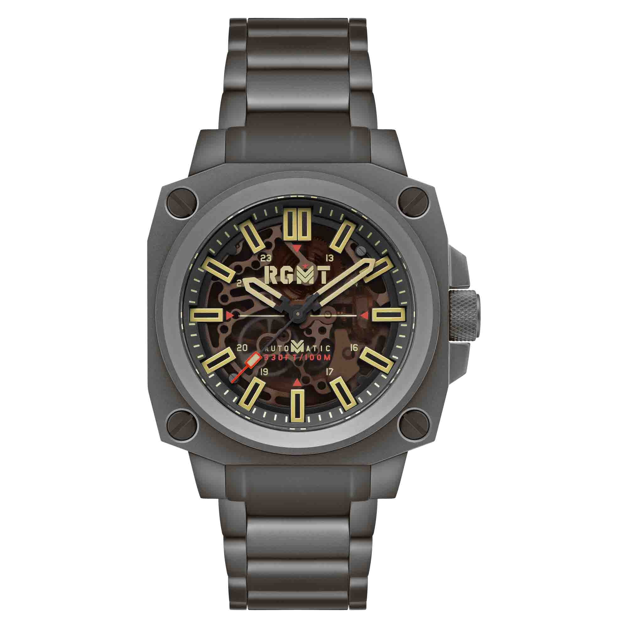 RGMT Altimeter Skeleton Automatic Sandblast Black | Watches.com