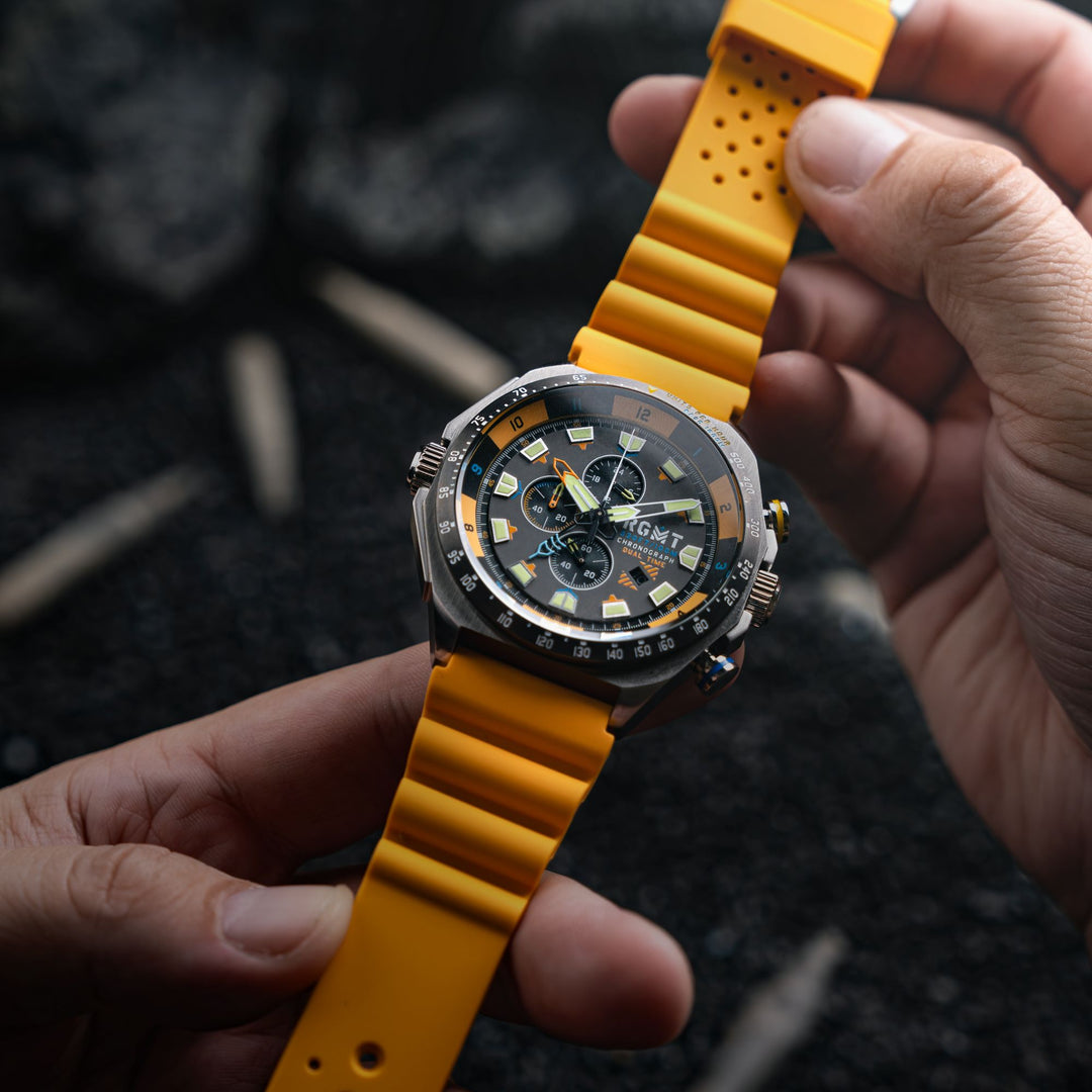 RGMT Capricorn Dual Time Chronograph Chromatic Grey | Watches.com