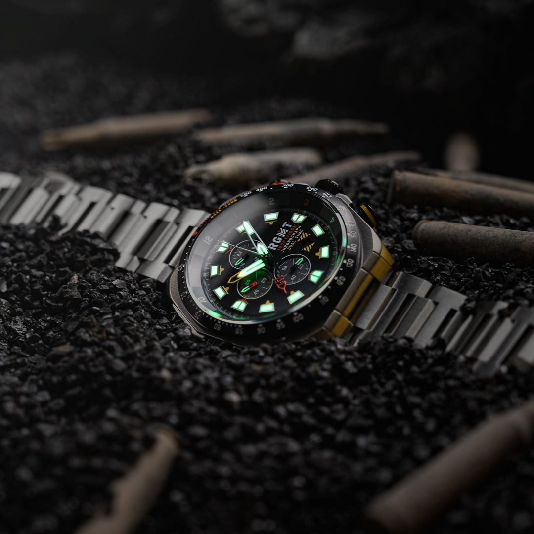 RGMT Capricorn Dual Time Chronograph Traffic Black* – Watches.com