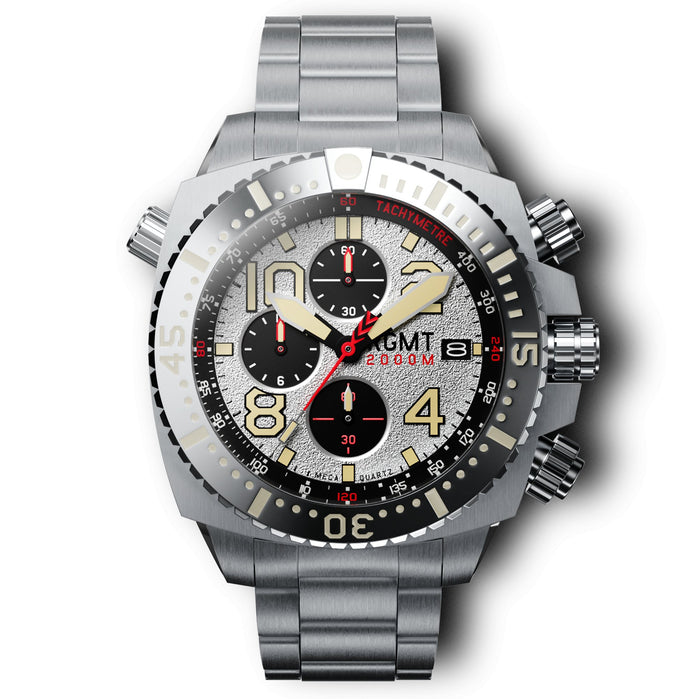 RGMT Demolition Chronograph White angled shot picture