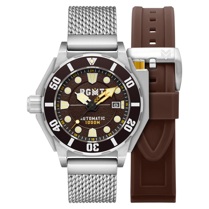 RGMT Torpedo Automatic Diver Mocha Brown angled shot picture