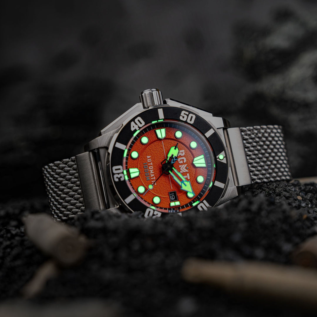 RGMT Torpedo Automatic Diver Tangerine Orange | Watches.com