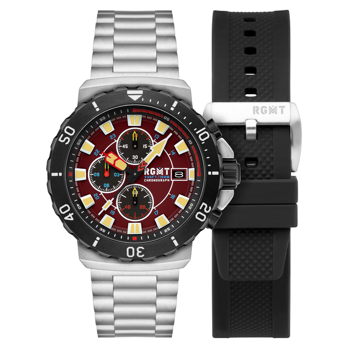 RGMT Trench Chronograph Scarlet Red angled shot picture